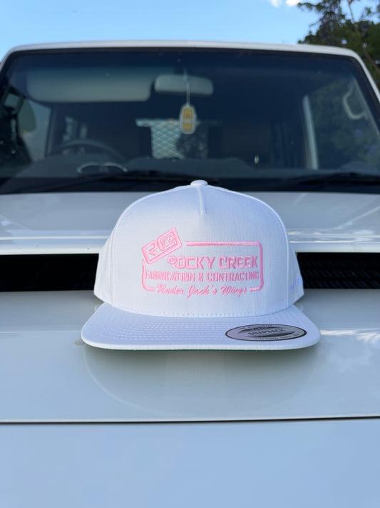 *PREORDER* White/Pink Classic Trucker