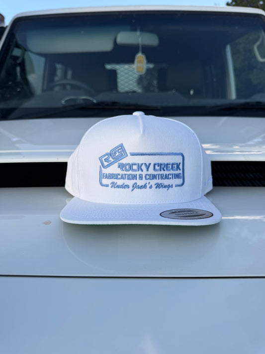 *PREORDER* White/Blue Classic Trucker